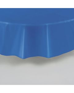 Royal Blue Plastic Round Table Cover Unique