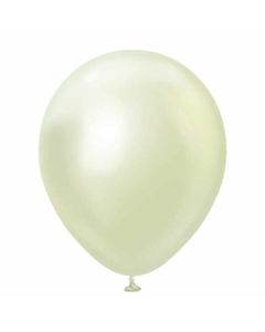 18" Mirror Green Gold 25ct Balloons