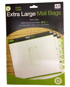 4 Extra Large Mail Bags 460mm x 430mm