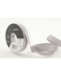 16mm Grosgrain Ribbon On 20M Reel  Grey