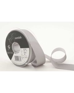 25mm Grosgrain Ribbon On 20M Reel  Grey