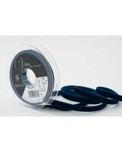 9mm Velvet Ribbon On 5M Reel Navy