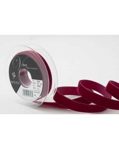 16mm Velvet Ribbon On 5M Reel Wine