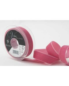 22mm Velvet Ribbon On 5M Reel Alt Rose