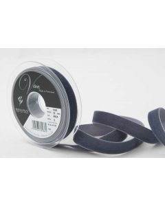 16mm Velvet Ribbon On 5M Reel Dolphin