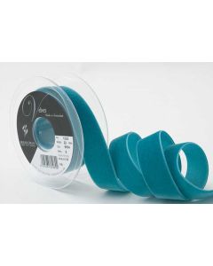 22mm Velvet Ribbon On 5M Reel Petrol