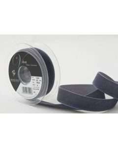 22mm Velvet Ribbon On 5M Reel Dolphin