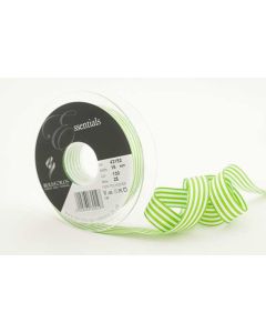 16mm Striped Ribbon On 25M Reel Meadow