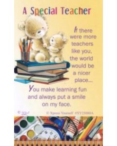 Teacher Wallet Card Pk6 Xpress Yourself