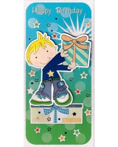 Happy Birthday Male Juvenile Money Wallet PK6 Tulip