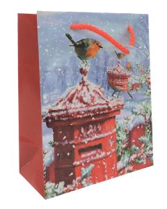 Robin & Post Box Medium Bag Pk12