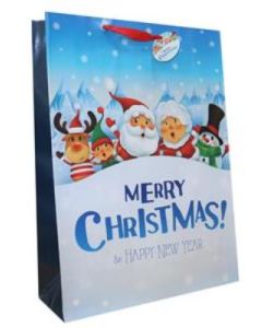 Santa & Friends Mini Super Jumbo Gift Bags Pk12 Tulip