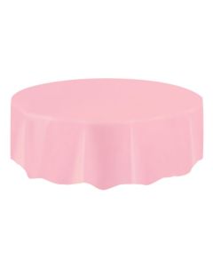 Lovely Pink Round Plastic Table Cover Unique