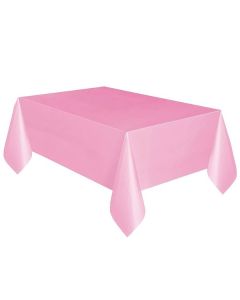 LOVELY PINK PLASTIC TABLECOVER 54X108 - 50392/1