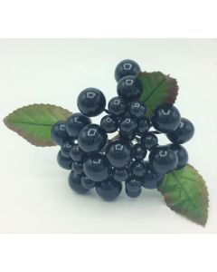 Metallic Black Berry Bunch