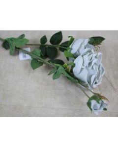 English Rose Spray with Buds Grey