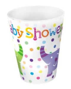 Baby Shower Elephants Paper Cups Pk8 Oaktree