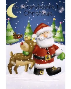 Grandsons 1st Christmas C50 Pk12 Starlight