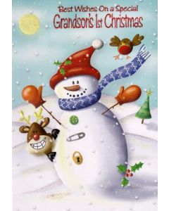 Grandsons 1st Christmas C50 Pk12 Starlight