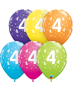 11" Age 4 Tropical Mix Latex 25pk Qualatex