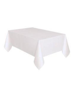 White Plastic Table Cover Unique