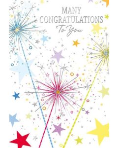 Congratulations C50 Pk6 Cards Simon Elvin