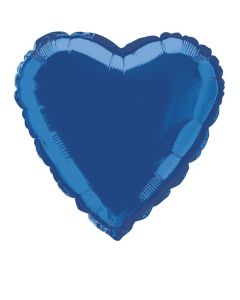 18" Royal Blue Heart Foil Balloon Unique