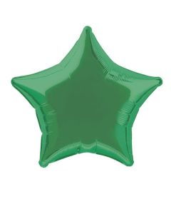 20" Green Star Foil Balloon Unique
