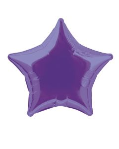20" Deep Purple Star Foil Unique