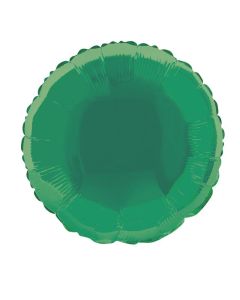 18" Green Round Foil Balloon Unique