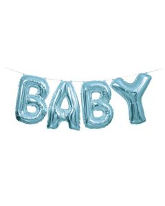 14" Blue Baby Air Fill Letter Banner Kit Unique