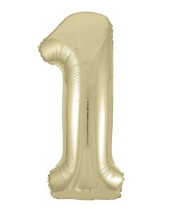 34" NEW Gold Number 1 Foil Balloon Unique