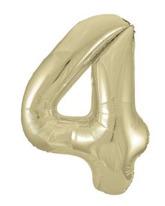 34" NEW Gold Number 4 Foil Balloon Unique