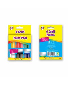 6 X 20ML CRAFT PAINT POTS - 5457