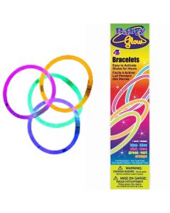 8" ASST GLOW BRACELETS - 55020UNI