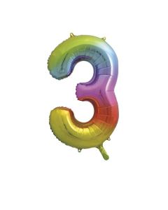 34" RAINBOW FOIL BALLOON FOIL - 3 - 56803/1