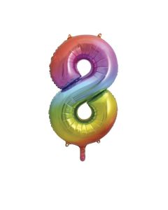 34" RAINBOW FOIL BALLOON FOIL - 8 - 56808/1