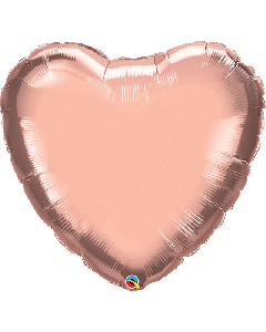 36" Rose Gold Heart Foil Balloon Unpackaged Qualatex