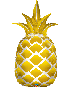 44" Golden Pineapple SuperShape Foil Balloon Qualatex