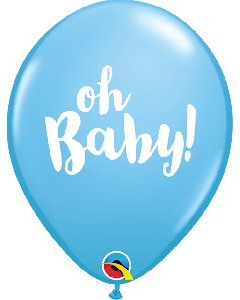 11" Pale Blue Oh Baby Latex 25pk Qualatex