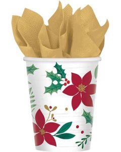 Cup Paper Xmas Wishes256Ml