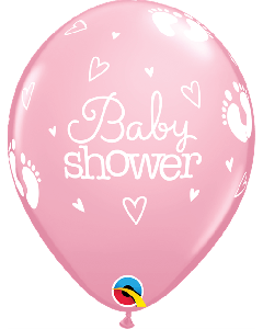 11" Pink Baby Shower Latex 25pk Qualatex