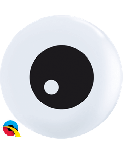 5" White Friendly Eyeball Latex 100pk Qualatex