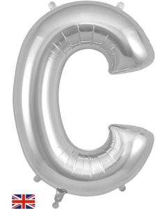 34" Letter C Silver