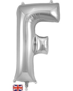 34" Letter F Silver