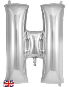 34" Letter H Silver