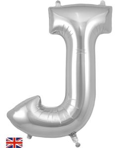 34" Letter J Silver