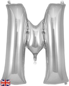 34" Letter M Silver