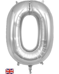 34" Letter O Silver