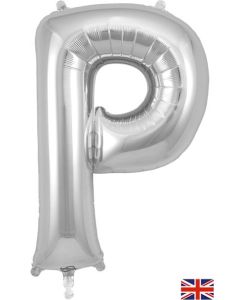 34" Letter P Silver